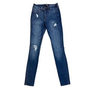 Hollister High Rise Super Skinny Jeans, Size 0-W24 L28